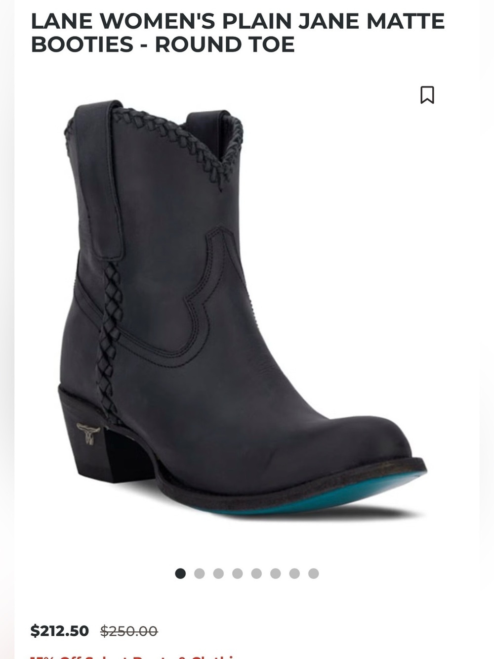 LANE Women’s Plain Jane Matte Booties - Black